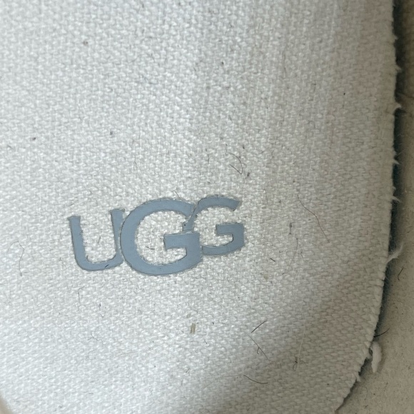 Ugg Marin Slip On Platform Cream Canvas Shoes size 9.5 - Picture 13 of 15